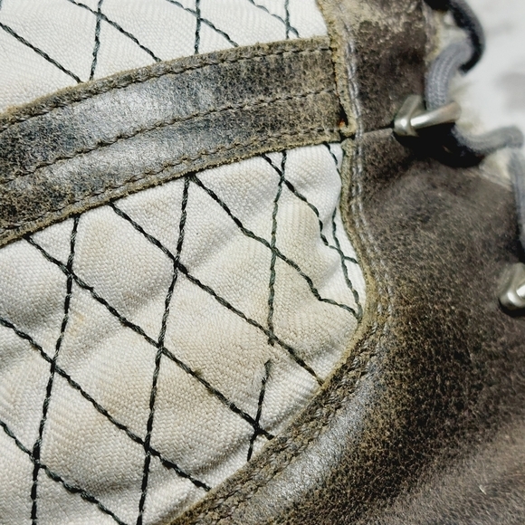 Columbia Brown & White Leather Heather Canyon Waterproof Cold Weather Boots C416 - Picture 10 of 13